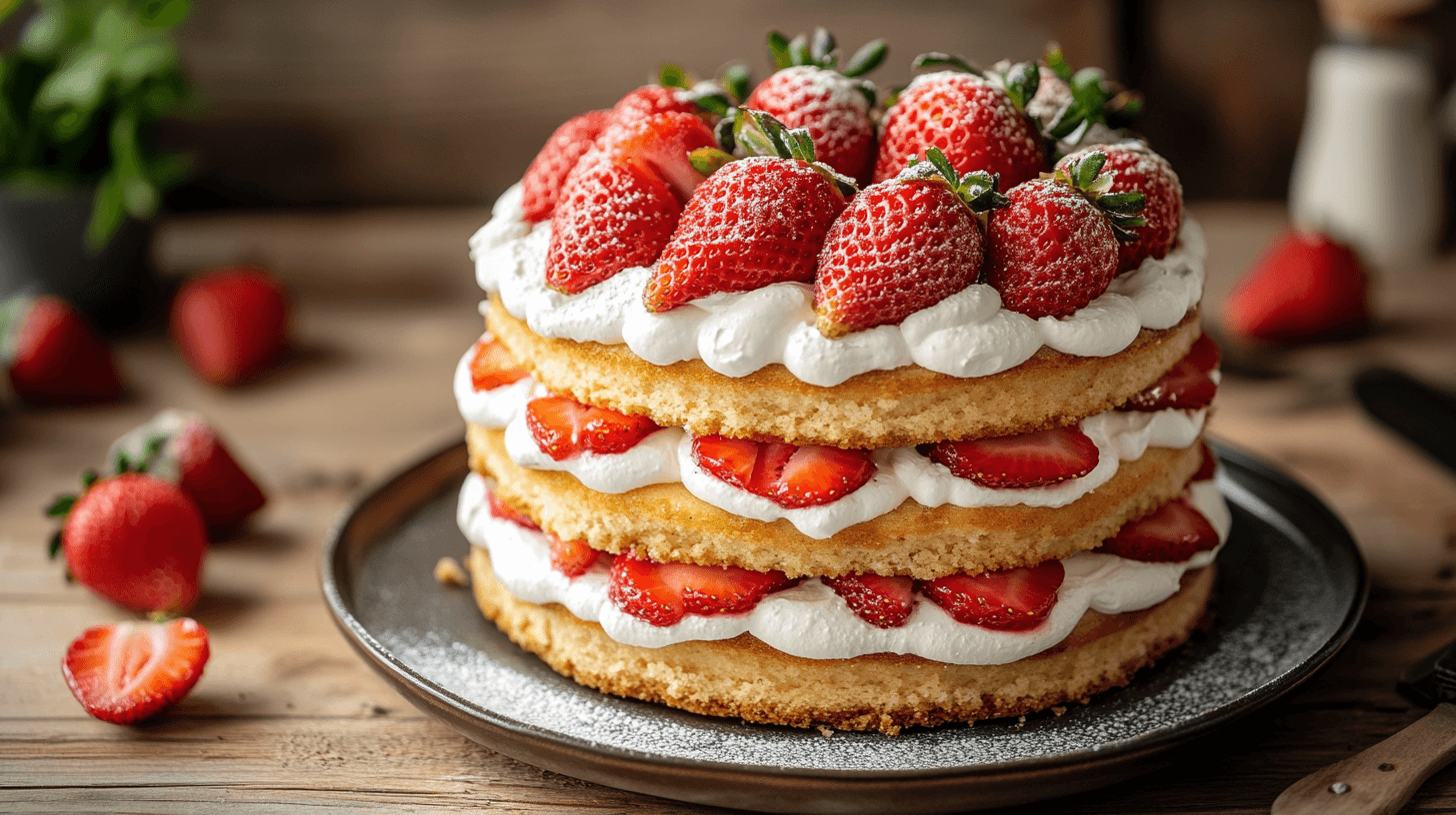 Strawberry Shortcake Cake