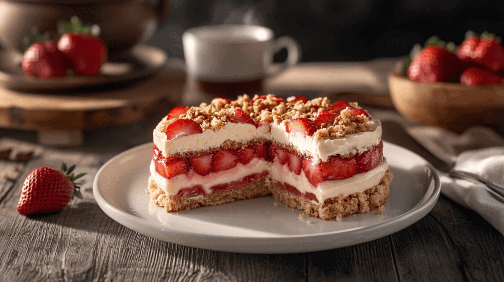 strawberry bar cake
