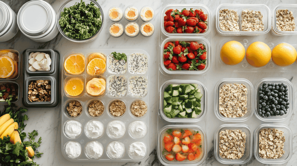 make a week of breakfast meal prep plan
