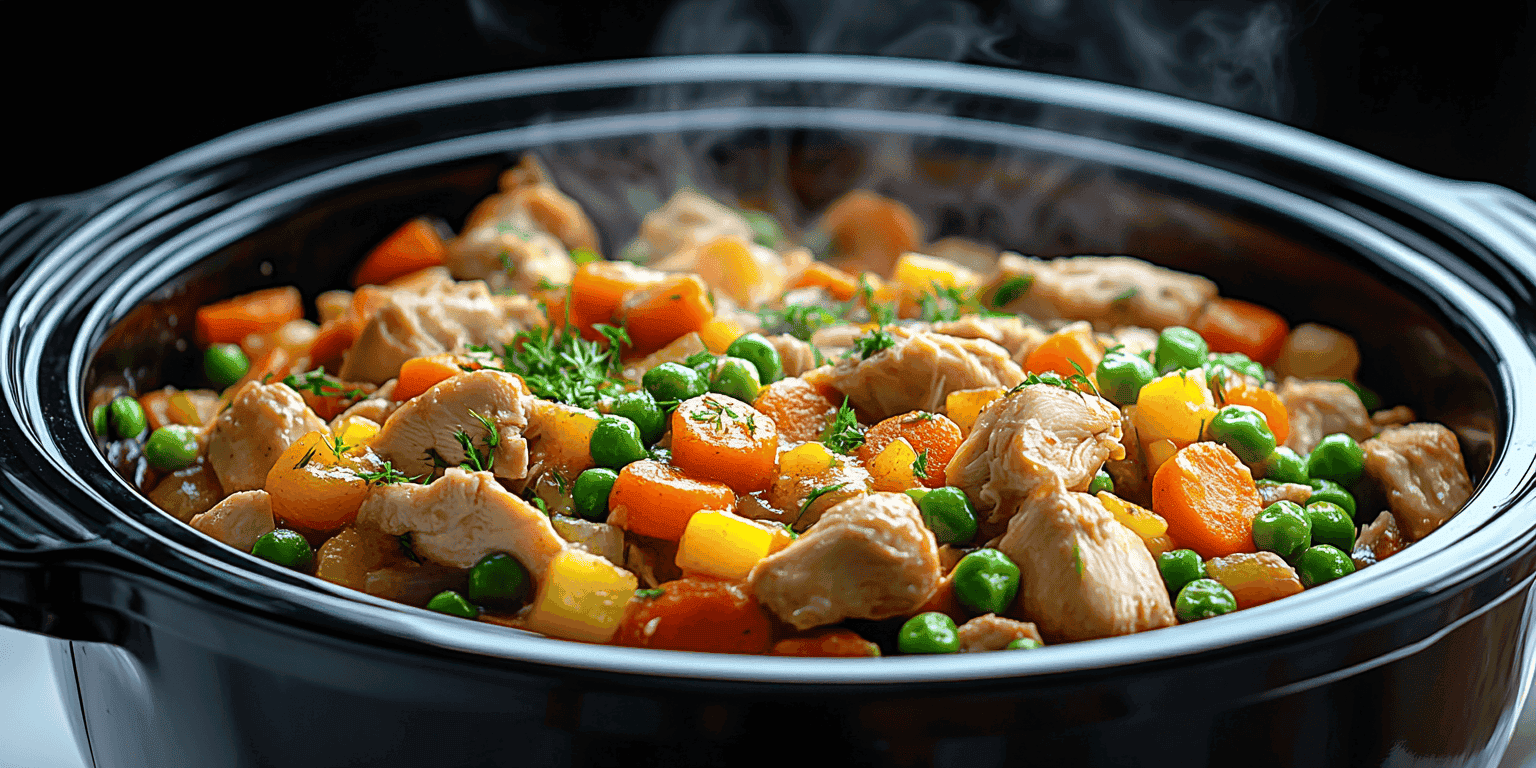 Frozen Chicken Crock Pot Meal in Slow Cooker