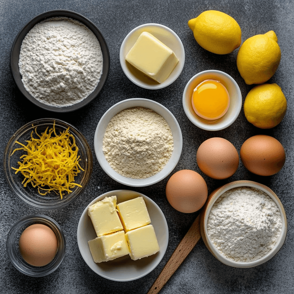 Ingredients for Classic French Madeleines Recipe