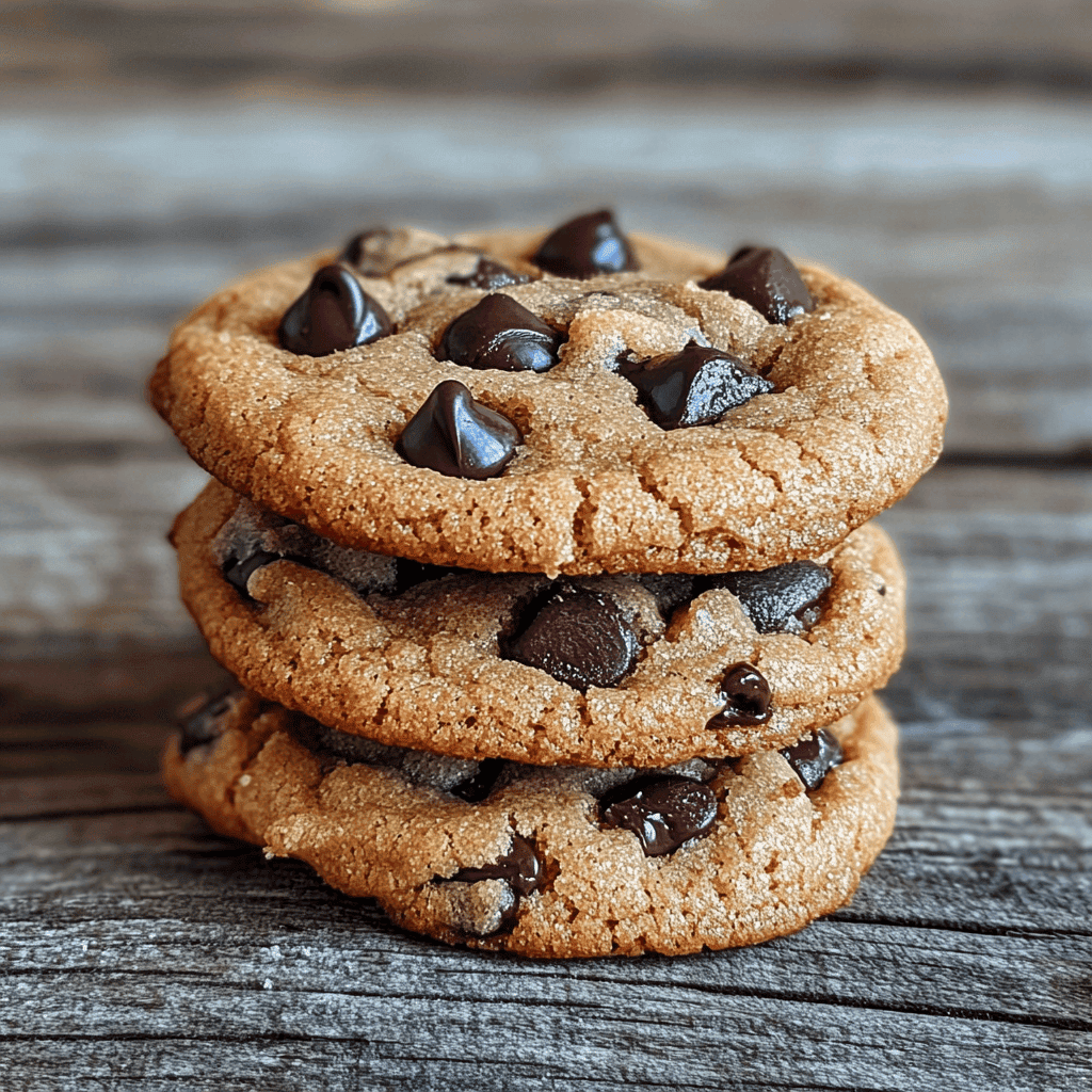 Stack of Peanut Butter Chocolate Chip Cookies
