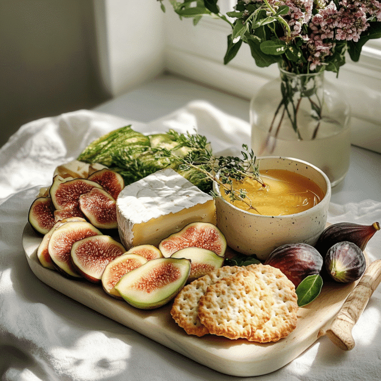 charcuterie board with homemade cheese crackers